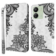Etui z klapką do Xiaomi Redmi 13C / Poco C65, Wallet, Lace Flower białe