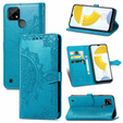 Etui z klapką do Realme C21, Mandala, niebieskie