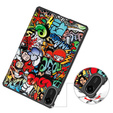Etui z klapką i wzorem graffiti do Xiaomi Redmi Pad 2