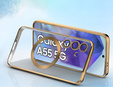 Etui do Samsung Galaxy A55 5G, Electro MagSafe, złote + Szkło na ekran