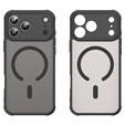 Etui matowe do iPhone 17 Pro Max, do MagSafe, z ochroną aparatów, czarne