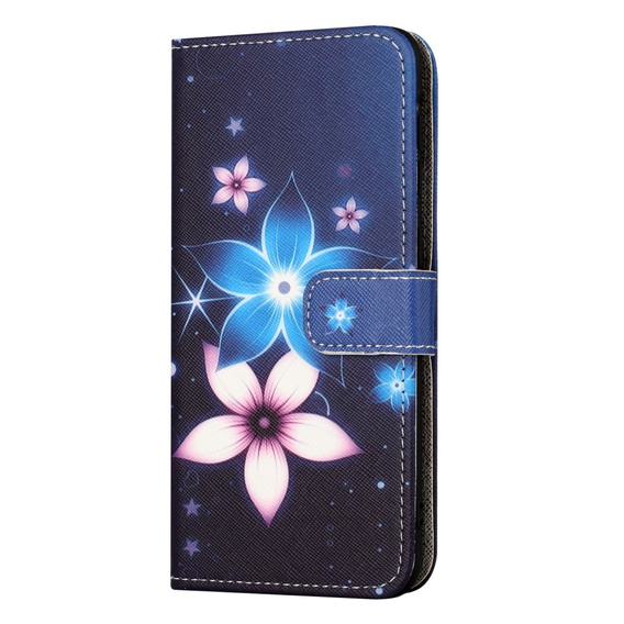 Etui z klapką do Samsung Galaxy M15 5G, Wallet, Blue Flower