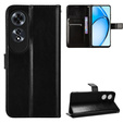 Etui z klapką do Oppo A60, Crazy Horse Wallet, czarne