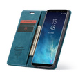 Etui CASEME do Samsung Galaxy S8, Leather Wallet Case, niebieskie
