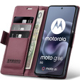 Etui ERBORD Glossy Litchi portfel z klapką do Motorola Moto G86 5G / G86 Power 5G