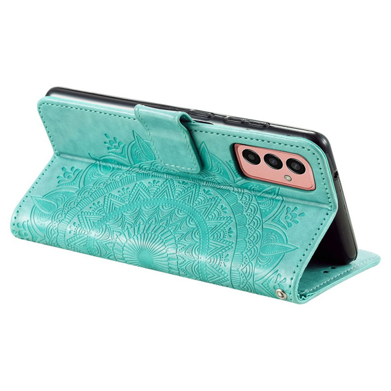 Etui z klapką do Samsung Galaxy A14 4G/5G, Mandala, zielone
