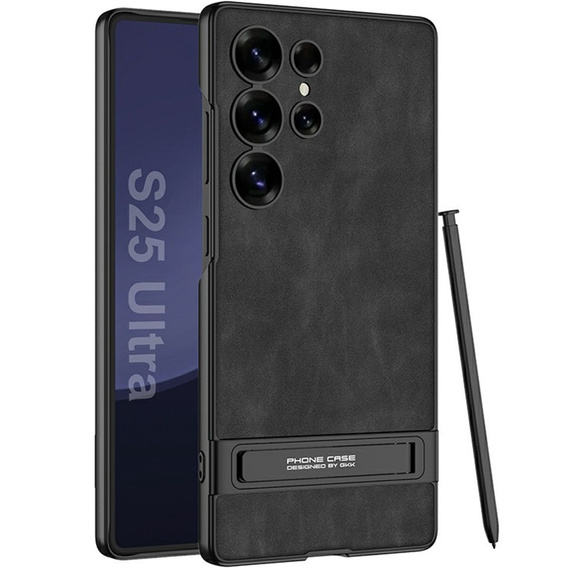 Etui do Samsung Galaxy S25 Ultra GKK – matowe, z podstawką – czarne