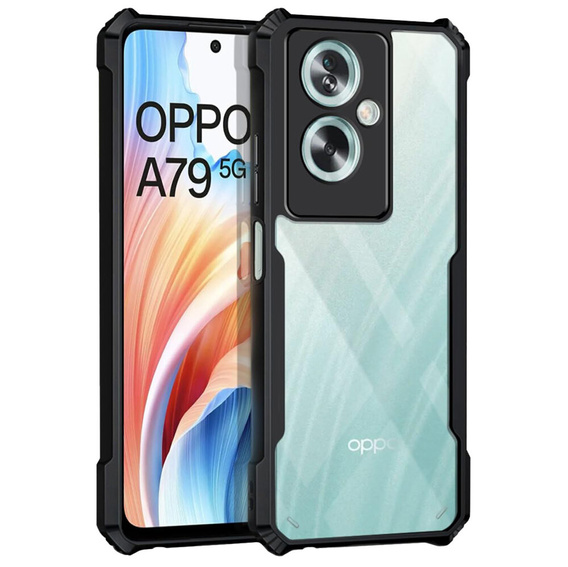 Etui do Oppo A79 5G, AntiDrop Hybrid, czarne