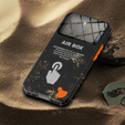 Etui Wodoodporne IP68 do iPhone 15 Pro, SHELLBOX Air Box, czarne
