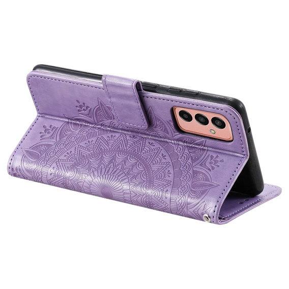 Etui z klapką do Samsung Galaxy A14 4G/5G, Mandala, fioletowe