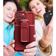Pancerne Etui Belt Clip do iPhone 14 Pro Max, z klipsem, czerwone