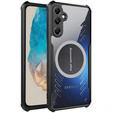 Etui do Samsung Galaxy M35, z blaszką magnetyczne, przezroczyste / czarne