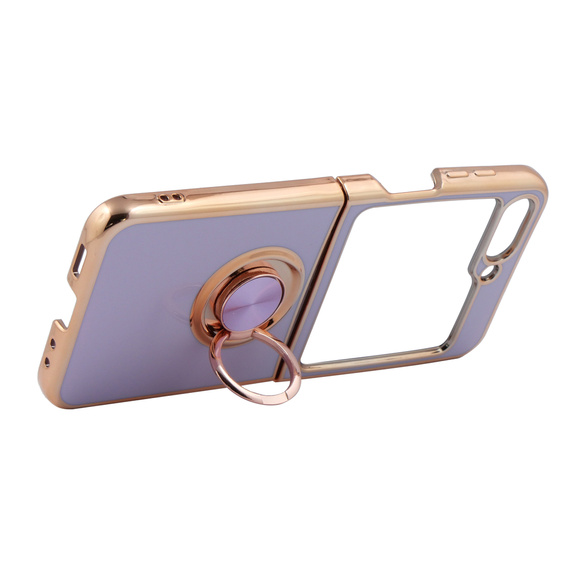 Etui do Samsung Galaxy Z Flip 5 5G, Electro Ring, fioletowe