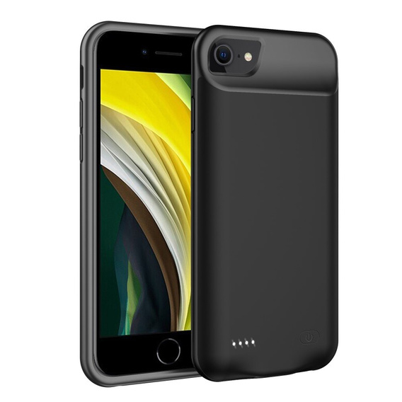 Etui z Baterią 6000mAh do iPhone 6/6S/7/8/SE 2020/SE 2022, czarne
