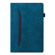 Etui do Samsung Galaxy Tab A8 10.5 SM-X200 SM-X205, Classic, z miejscem na rysik, niebieskie