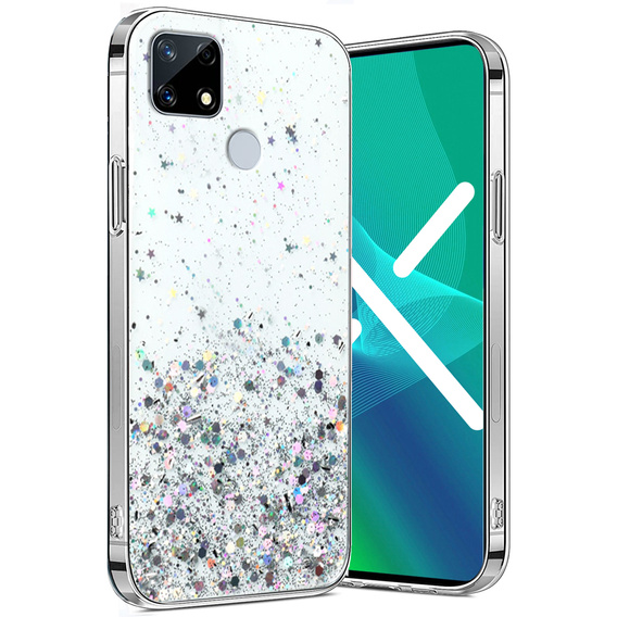 Etui do Realme 7i, Glittery, przezroczyste