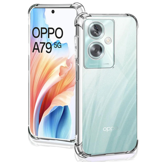 Etui do Oppo A79 5G, Dropproof, Przezroczyste