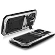 Etui do iPhone 13 Mini, R-JUST, pancerne, srebrne