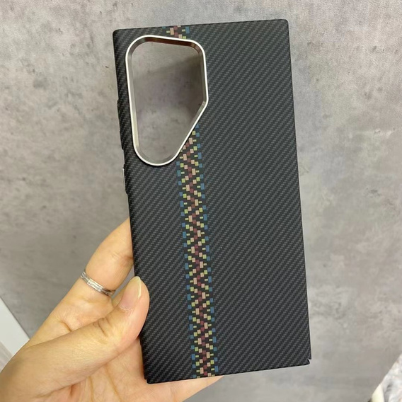 Etui do Samsung Galaxy S23 Ultra, Carbon Fiber MagSafe, czarne