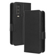 Etui z klapką do Cat S75 5G, Wallet Litchi Magnet, czarne