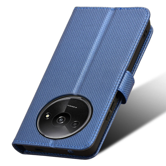 Etui z klapką do Xiaomi Redmi A3, Wallet Smart Magnet, niebieskie