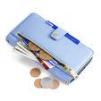 Etui z klapką do iPhone 15 Pro, Wallet Zipper Pocket, niebieskie