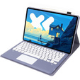 Eleganckie etui z klawiaturą i touchpadem do Lenovo Idea Tab Pro – fioletowe