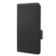 Etui z klapką do Motorola Moto G72, Wallet Litchi Magnet, czarne