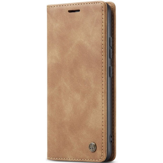 Etui CASEME do Xiaomi 12T / 12T Pro, Leather Wallet Case, brązowe