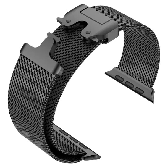 Bransoleta do Apple Watch 1/2/3/4/5/6/7/8/9/10/11/SE Ultra 1/2/3 42/44/45/46/49mm, Czarna