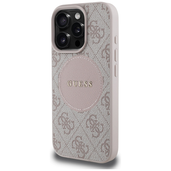 Etui Guess 4G Circle with Classic Logo, do MagSafe do iPhone 16 Pro Max