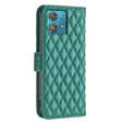 Etui z klapką do Motorola Edge 40 Neo, Wallet, BINFEN COLOR, zielone