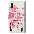 Etui Wallet do Samsung Galaxy A50/A50S/A30S, Light Spots Decor, Flowered Tree