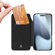 Etui Dux Ducis do iPhone 17 Pro Max, Skin Pro, z klapką, z miejscem na kartę, czarne