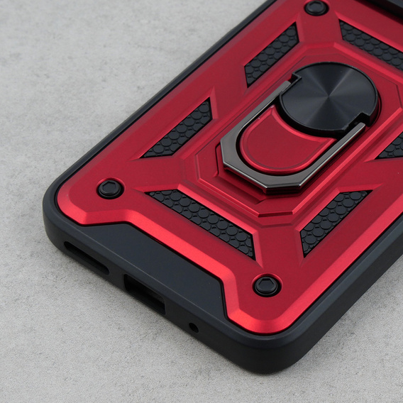 Etui pancerne do Xiaomi Redmi 12, CamShield Slide, czerwone