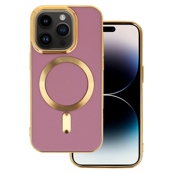 Etui Magnetyczne do Magsafe do iPhone 14 Pro Max, Fioletowy