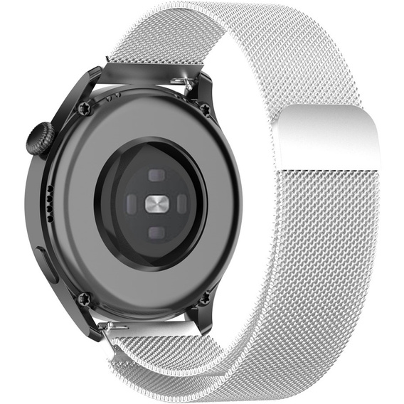 Uniwersalna Bransoleta Milanese Band 22mm, Srebrna