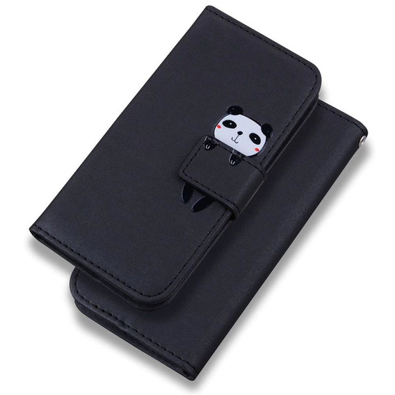 Etui Wallet do Samsung Galaxy A52 / A52S, Panda, Black