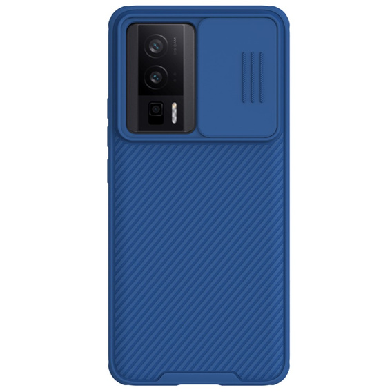Etui do Poco F5 Pro, pancerne Nillkin, CamShield Pro, Niebieskie