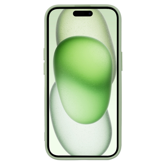Etui do iPhone 15 Plus, Silicone Lite, zielone