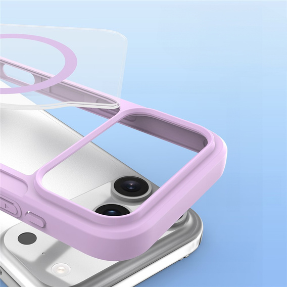 Etui Dux Ducis do iPhone 17 Pro Max, Skin X Pro,  z klapką, do MagSafe, fioletowe