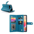 Etui z klapką do Samsung Galaxy A56 5G, Wallet Zipper Pocket, niebieskie