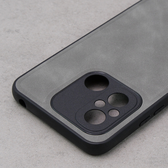 Etui do Xiaomi Redmi 12C, ERBORD Business, z blaszką do uchwytów samochodowych, jasnoszare