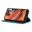 Etui z klapką do Xiaomi 15 Ultra, Split Leather, zielone