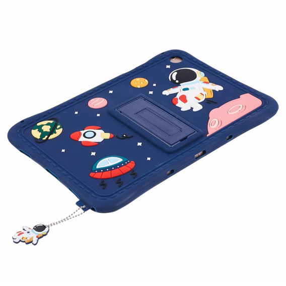 Etui silikonowe dla dzieci do Samsung Galaxy Tab A9+ X210 / X215 / X216B, Pancerne, Astronauta, Granatowe