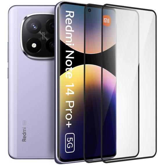 2x Szkło Hartowane ERBORD 3D do Xiaomi Redmi Note 14 Pro+ 5G – ochrona całego ekranu
