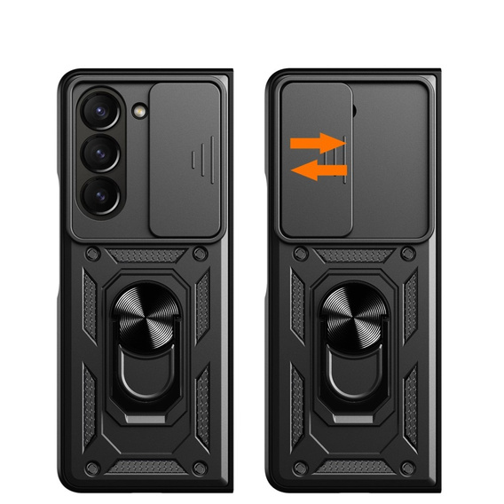 Etui pancerne do Samsung Galaxy Z Fold5 5G, CamShield Slide, czarne