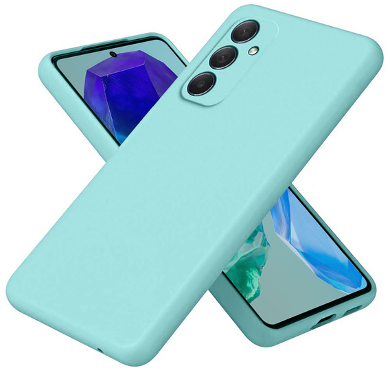 Etui do Samsung Galaxy M55 5G, Silicone Lite, niebieskie