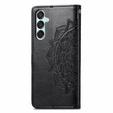 Etui z klapką do Samsung Galaxy M15 5G, Mandala, czarne