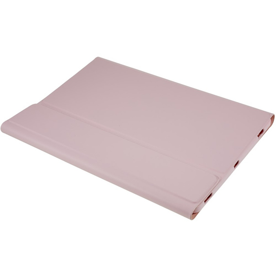 Etui z klawiaturą do Galaxy Tab S7+ Plus / S8+ Plus /S7 FE T730 T733, Pen Slot, różowe rose gold